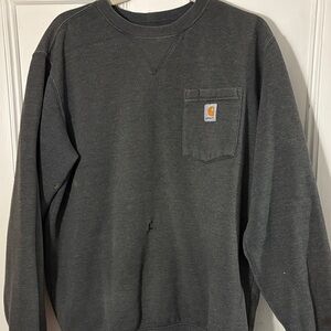 Carhartt Men's Charcoal Crewneck Sweater
